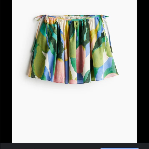 Multicolor Abstract Print Women's Skirt H&M size 8 - Picture 1 of 5